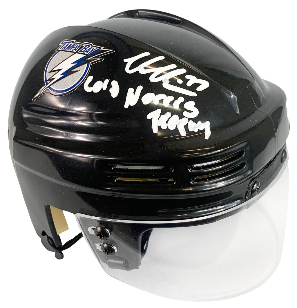 Victor Hedman autograph signed inscribed mini helmet Tampa Bay Lightning JSA COA