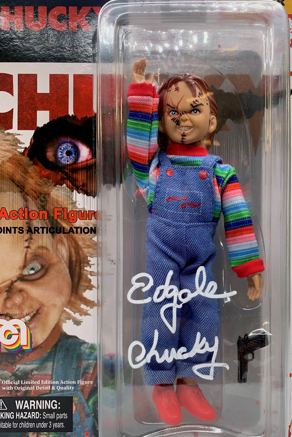 Ed Gale autographed signed inscribed Chucky Action Figure JSA COA