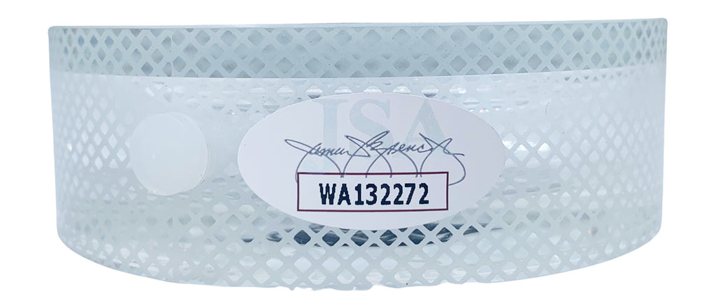 Victor Hedman autograph signed Game Used Ice puck Tampa Bay Lightning JSA COA