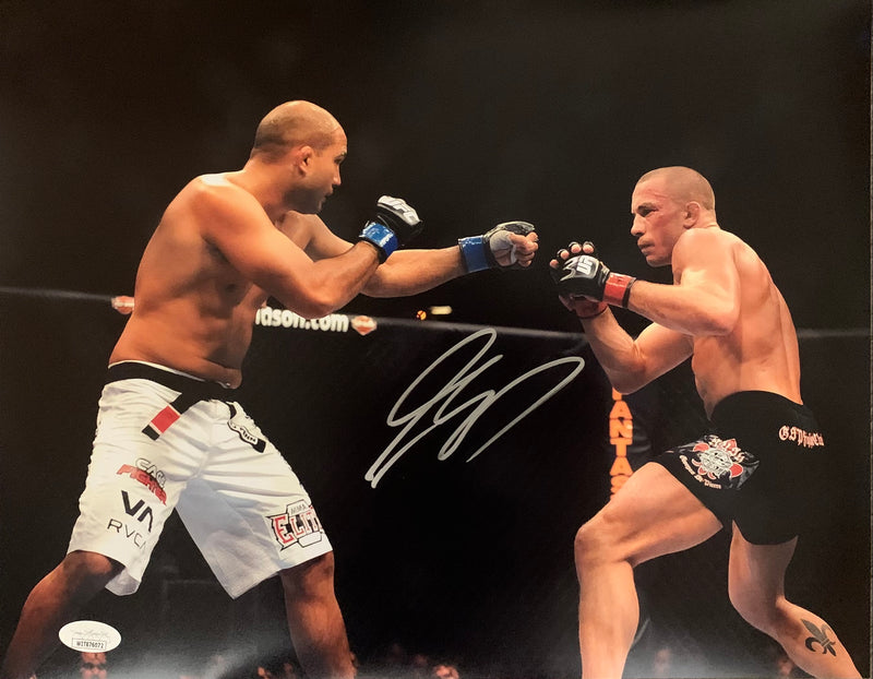 Georges St-Pierre autographed signed 11x14 photo UFC JSA Witness