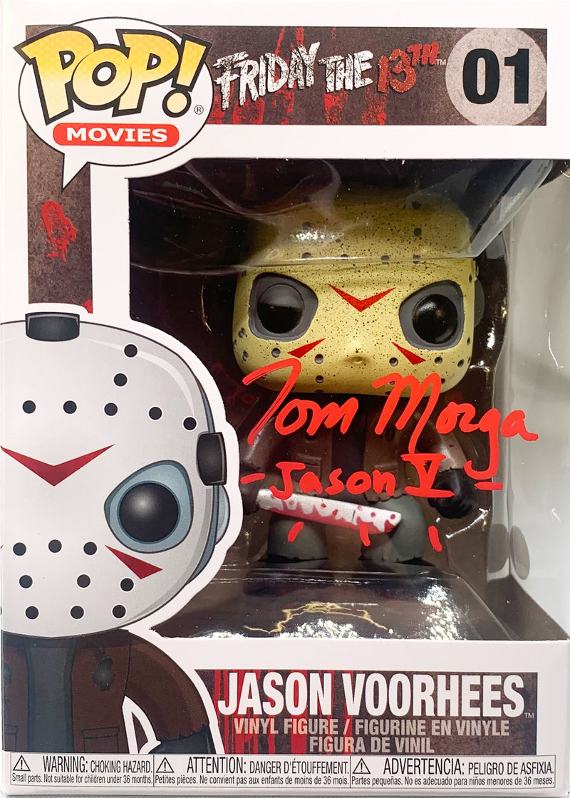 Tom Morga signed inscribed Funko Pop #01 Texas Chainsaw Massacre JSA Witness