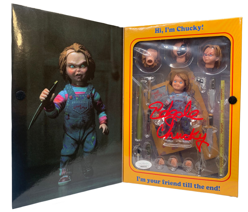 Ed Gale autographed signed inscribed Necca Action Figure Chucky JSA Childs Play