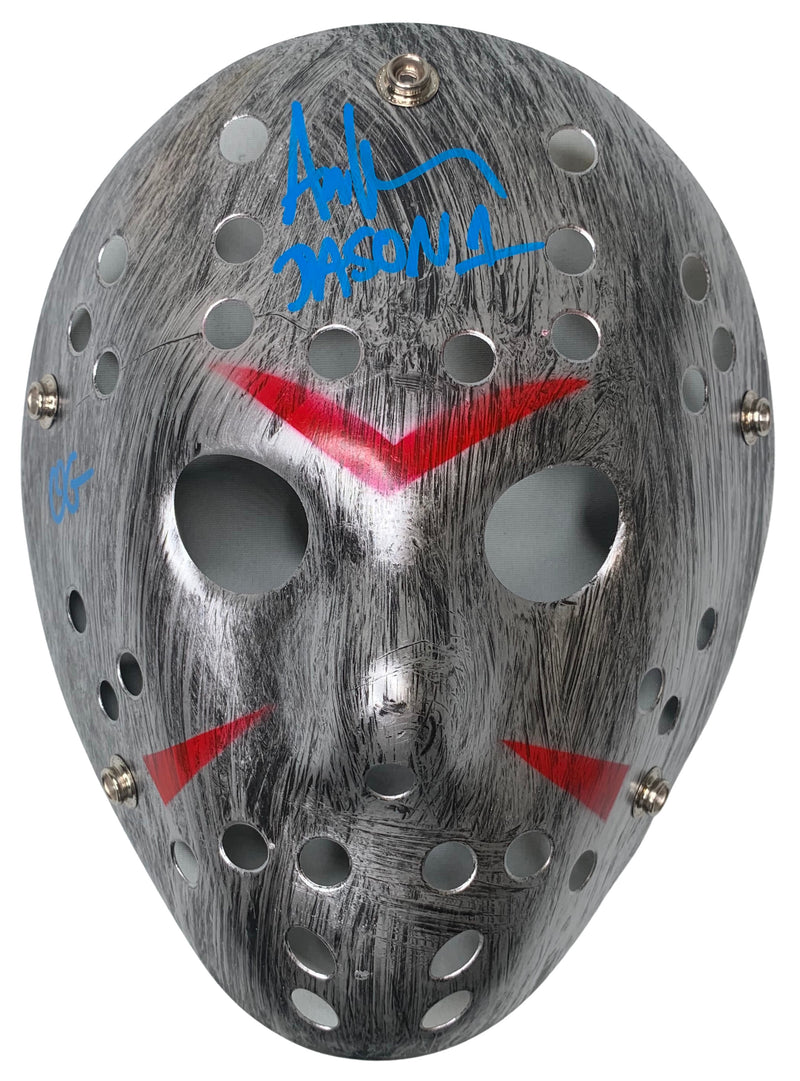 Ari Lehman signed inscribed Jason Vorhees mask Friday The 13th JSA COA