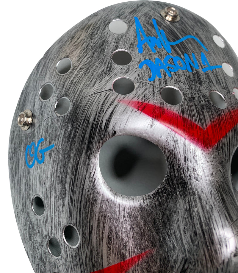 Ari Lehman signed inscribed Jason Vorhees mask Friday The 13th JSA COA