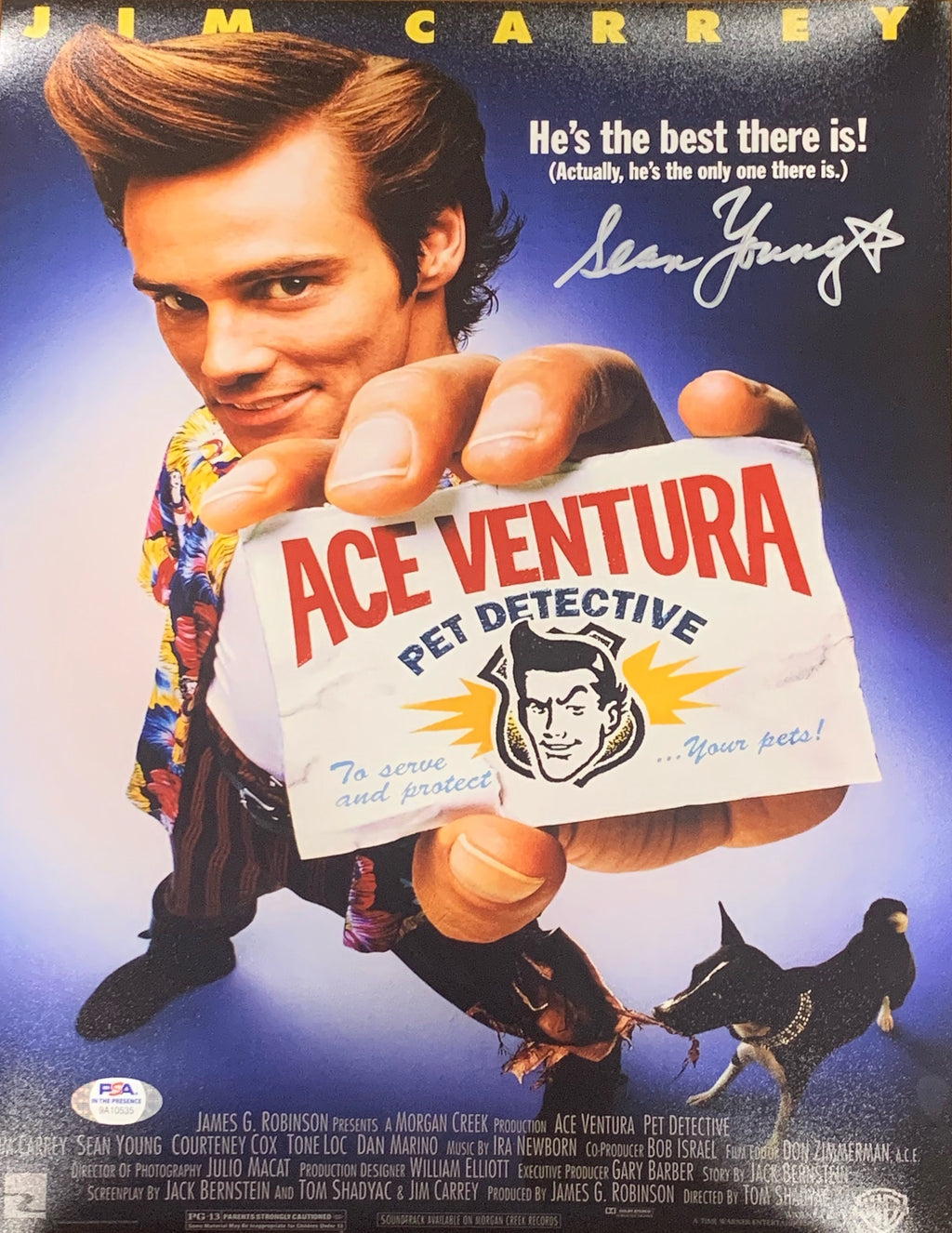 Sean Young autographed signed 11x14 photo Ace Ventura Ray Finkle PSA Witness - JAG Sports Marketing