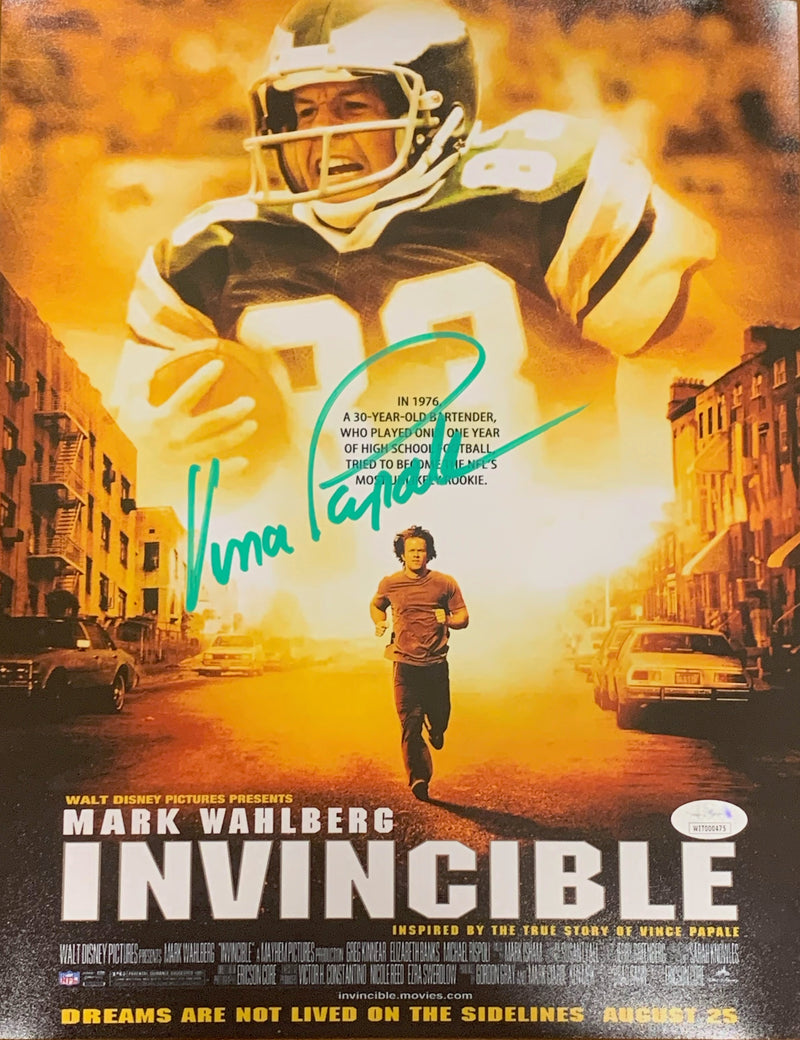 Vince Papale autographed signed 11x14 NFL Philadelphia Eagles JSA COA - JAG Sports Marketing