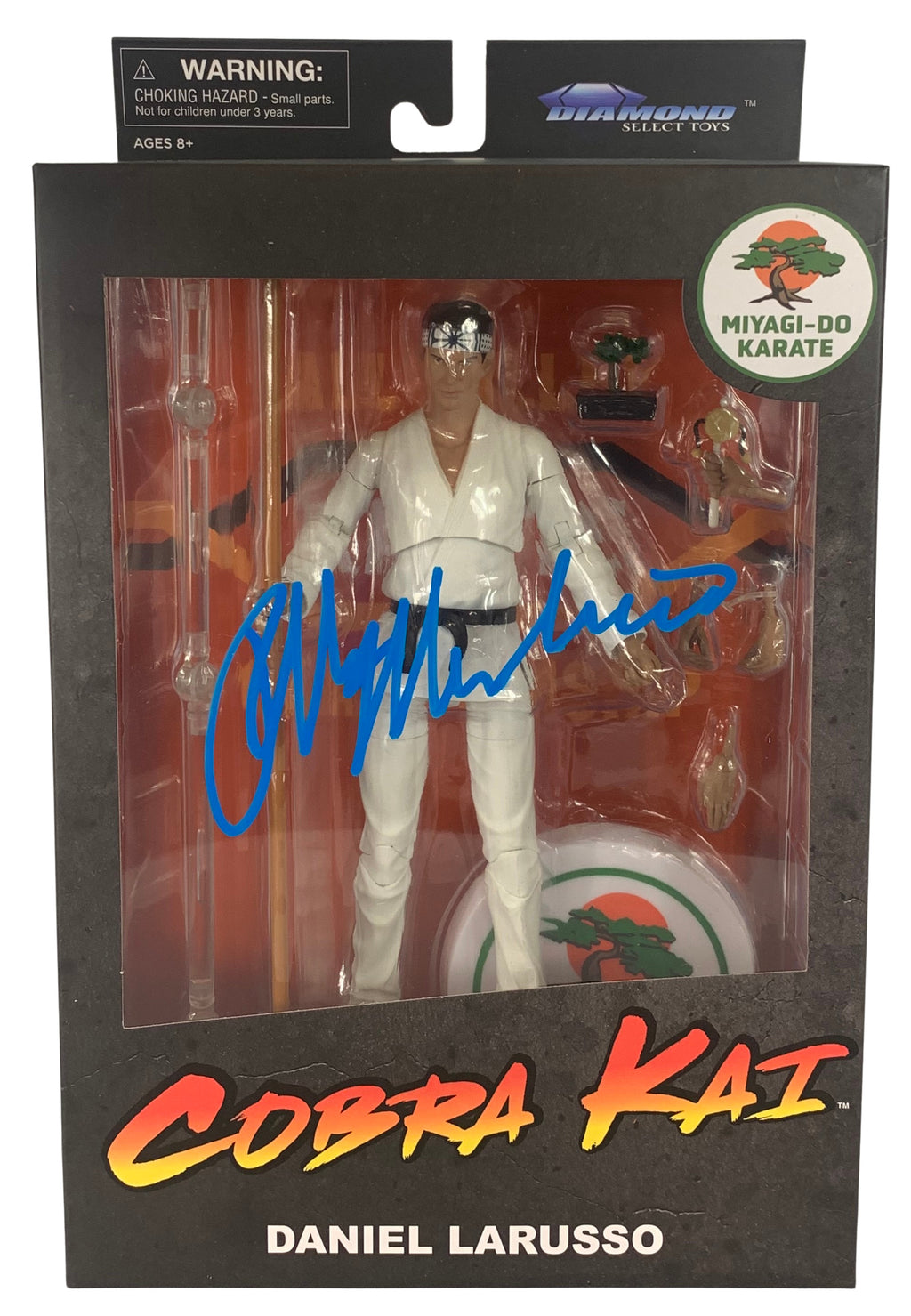 Ralph Macchio autographed signed Daniel LaRusso Action Figure JSA COA Karate Kid