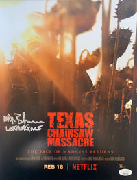 Mark Burnham signed inscribed 11x14 Photo Texas Chainsaw Massacre JSA Witness