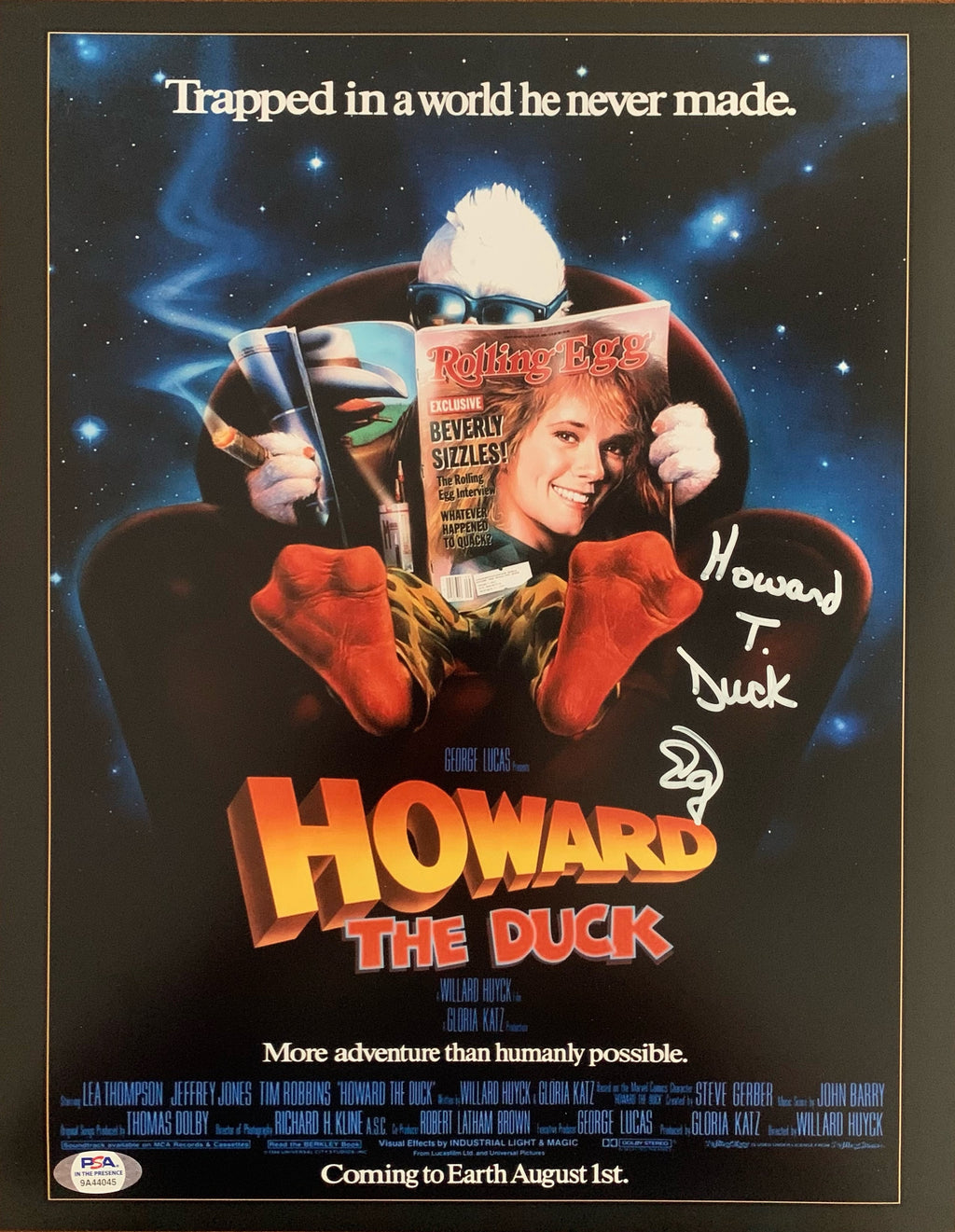 Ed Gale autographed signed Howard The Duck 11x14 photo PSA Witness Chucky - JAG Sports Marketing
