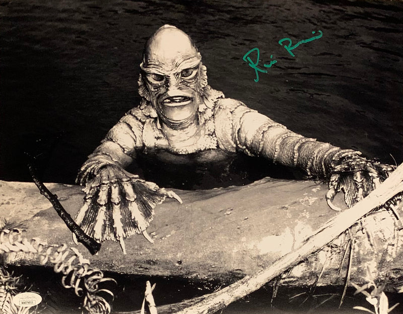 Ricou Browning autographed signed 11x14 photo Creature from the Black Lagoon JSA