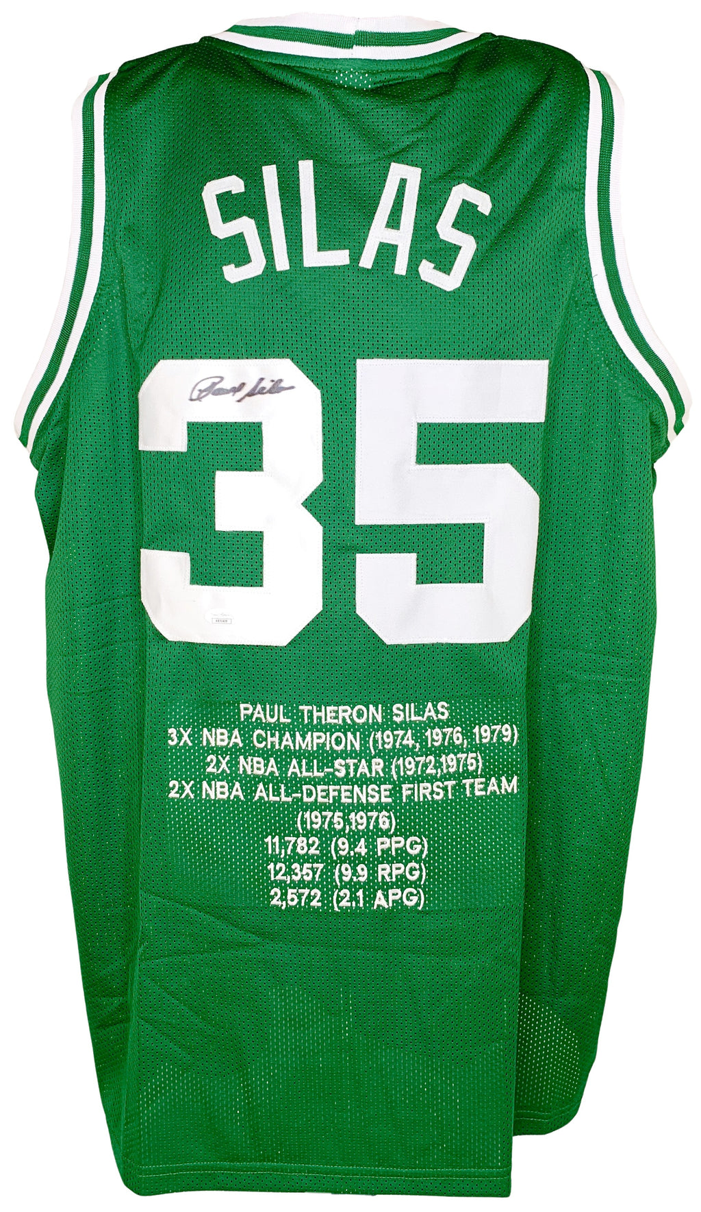 Paul Silas autographed signed jersey NBA Boston Celtics JSA COA Denver Nuggets