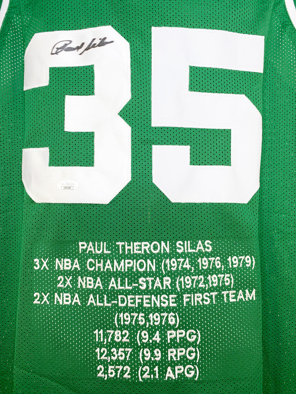 Paul Silas autographed signed jersey NBA Boston Celtics JSA COA Denver Nuggets