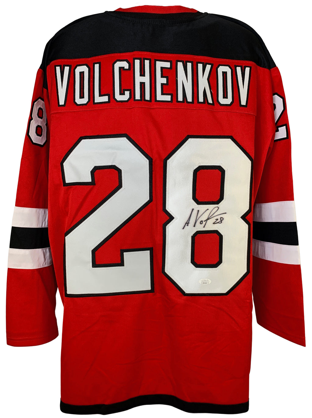 Anton Volchenkov autographed signed jersey NHL New Jersey Devils JSA COA