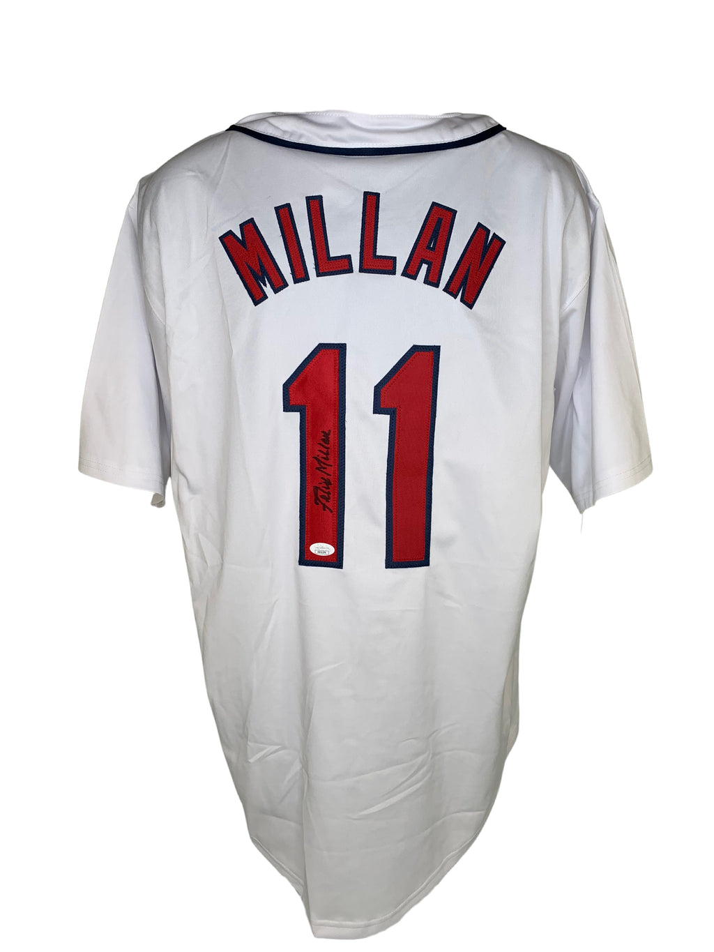 Felix Millan autographed signed jersey MLB Atlanta Braves JSA COA