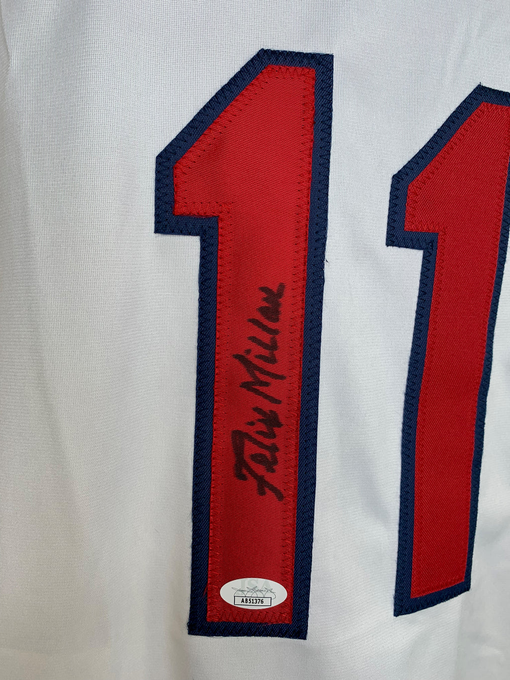 Felix Millan autographed signed jersey MLB Atlanta Braves JSA COA