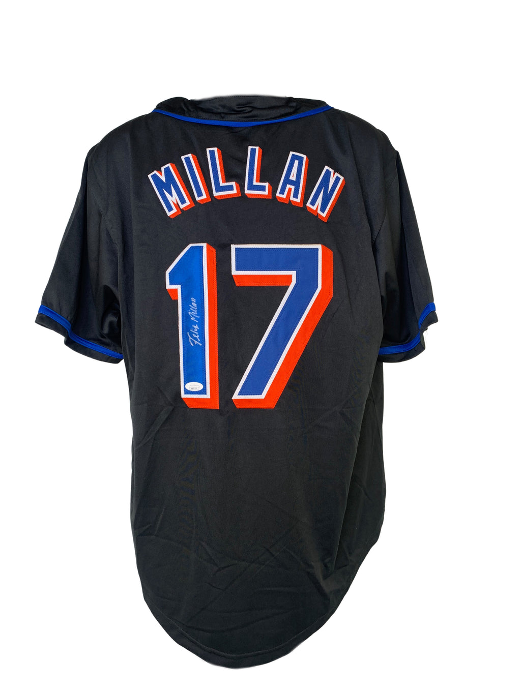 Felix Millan autographed signed jersey MLB Atlanta Braves JSA COA