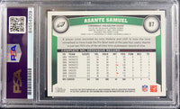 Asante Samuel auto card Topps 2011 #87 Philadelphia Eagles PSA Encapsulated