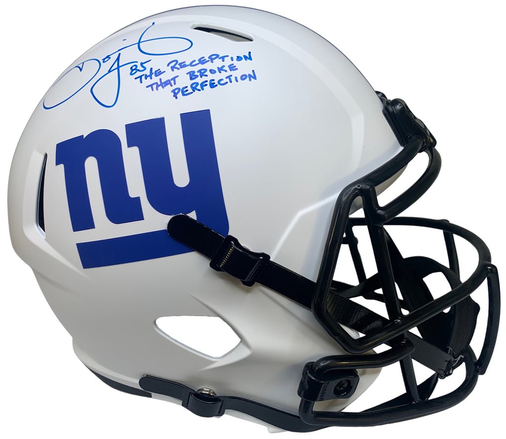 David Tyree autographed signed inscribed Full Size Replica Helmet Giants JSA