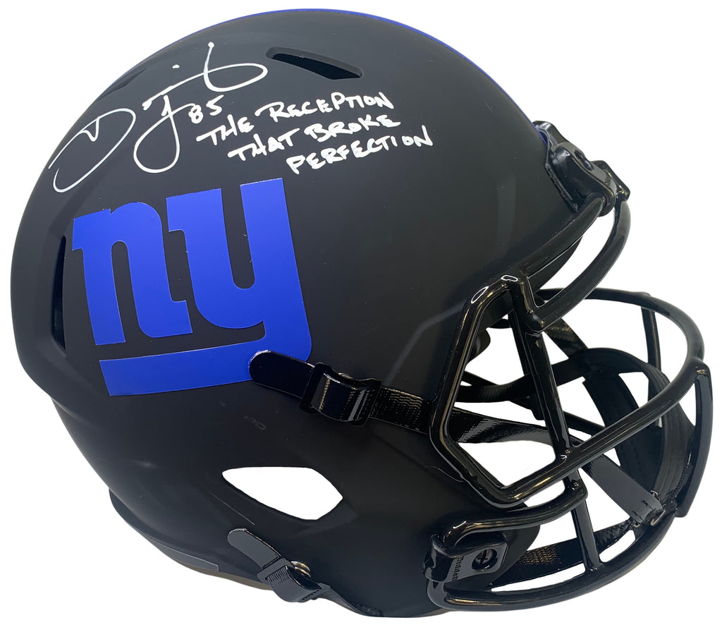 David Tyree autographed signed inscribed Full Size Replica Helmet Giants JSA