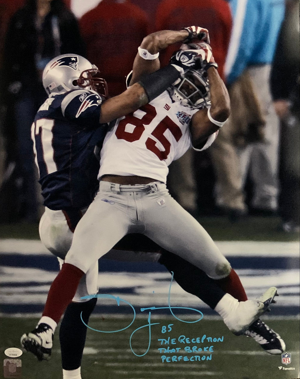 David Tyree autographed signed RARE inscribed 16x20 photo New York Giants JSA
