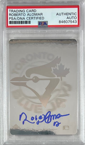 Roberto Alomar auto 1991 Upper Deck card MLB Toronto Blue Jays PSA Encapsulated