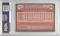 Roberto Alomar auto 1989 Topps RC #206 PSA GEM MINT 10 San Diego Padres MLB