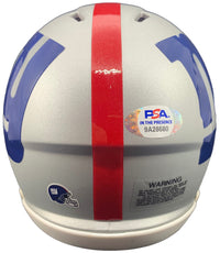 Plaxico Burress autographed inscribed AMP Mini Helmet New York Giants PSA COA - JAG Sports Marketing