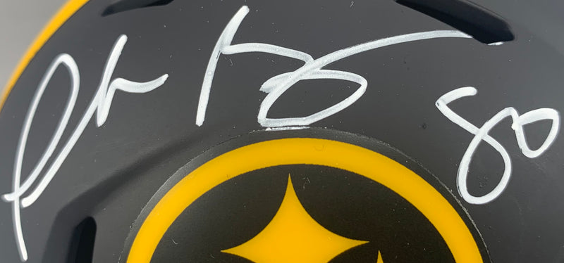 Plaxico Burress autographed inscribe Eclipse Mini Helmet Pittsburgh Steelers PSA - JAG Sports Marketing
