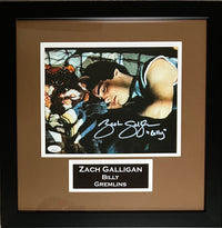Zach Galligan signed inscribed framed 8x10 photo Gremlins JSA Witness Gizmo