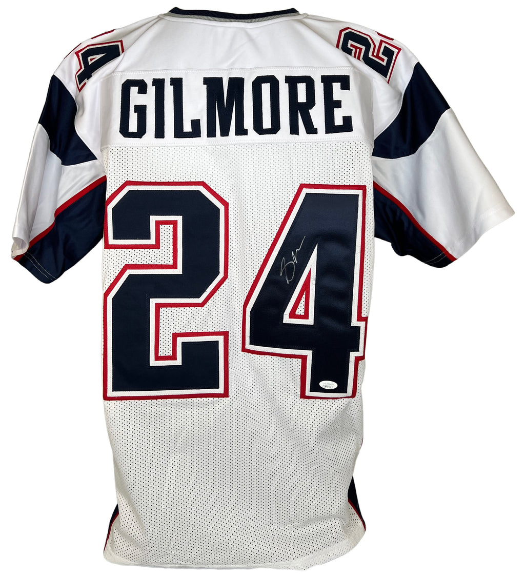 STEPHON GILMORE AUTOGRAPHED SIGNED JERSEY WHITE PRO STYLE JSA COA