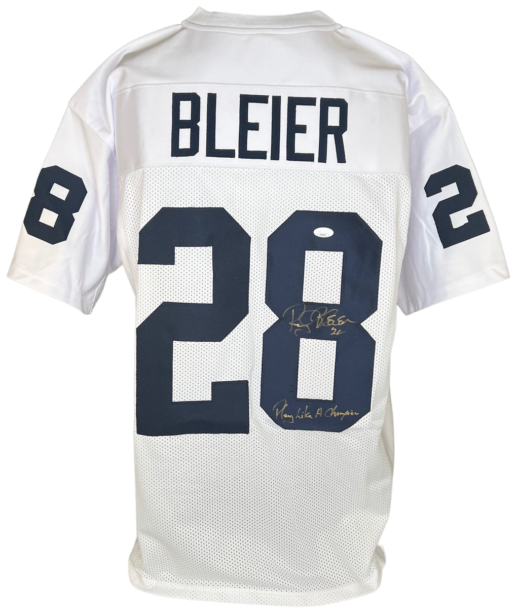 Rocky Bleier autographed signed inscribed College Style jersey PSA