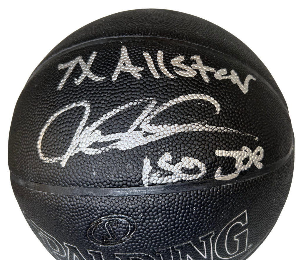 Joe Johnson signed inscribed basketball NBA Atlanta Hawks PSA COA Brooklyn Nets