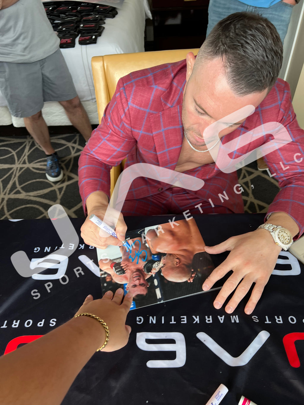 Colby Covington autographed signed 8x10 photo UFC JSA Witness Usman Masvidal