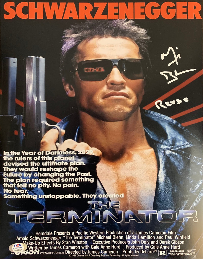 Michael Biehn autographed signed inscribed 11x14 photo The Terminator PSA Reese - JAG Sports Marketing