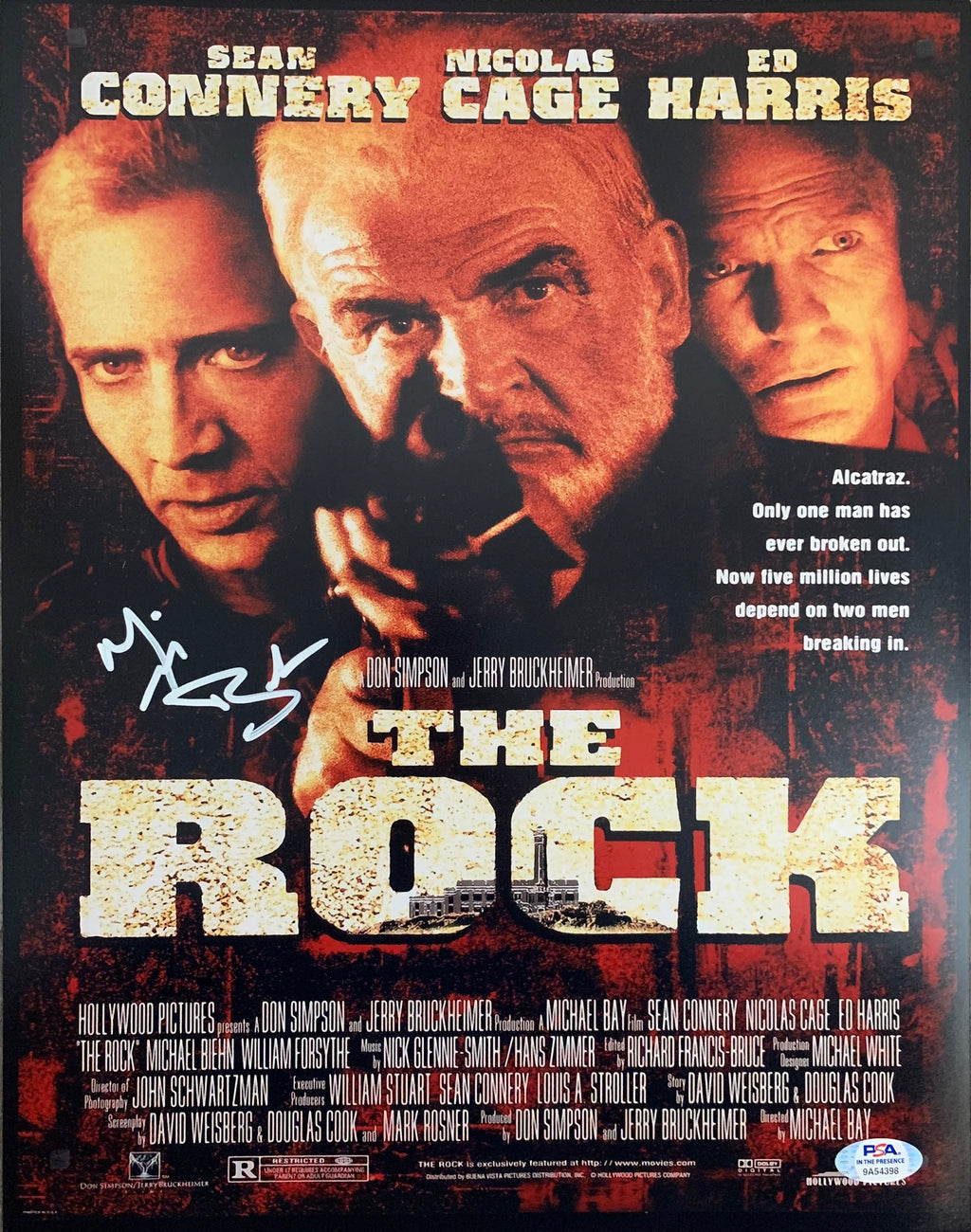 Michael Biehn autographed signed 11x14 photo The Rock PSA COA Terminator Aliens - JAG Sports Marketing