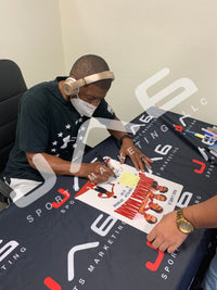 Muggsy Bogues autographed signed 11x14 photo Juwanna Man JSA Witness Hornets