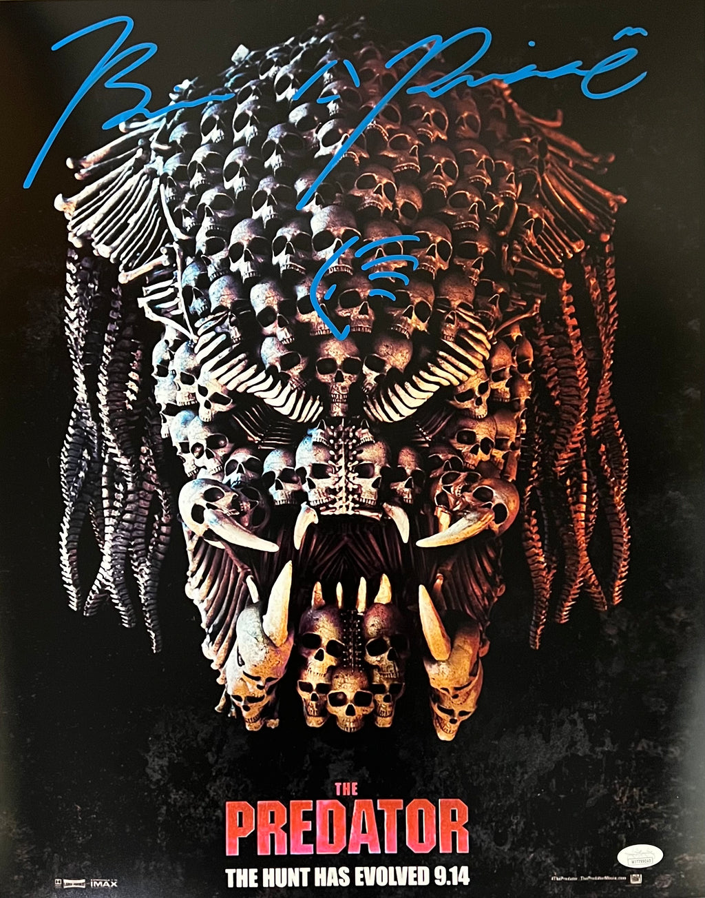 Brian A. Prince autographed signed inscribed 16x20 photo The Predator JSA COA