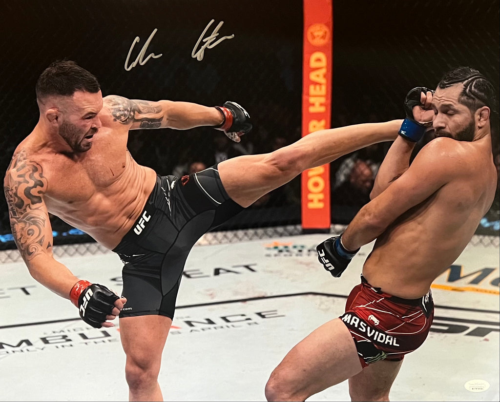 Colby Covington autographed signed 16x20 photo UFC JSA Witness Jorge Masvidal