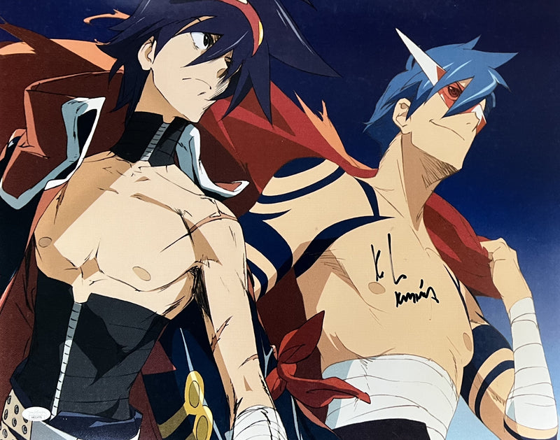 Kyle Hebert autographed inscribed 16x20 photo Gurren Lagann JSA COA Kamina Gohan