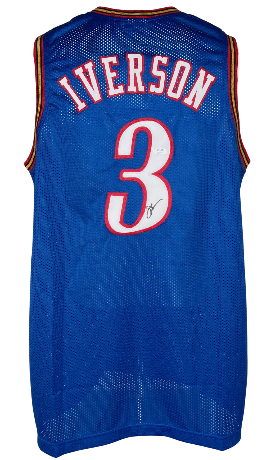 Allen Iverson autographed signed jersey NBA Philadelphia 76ers PSA COA Hoyas