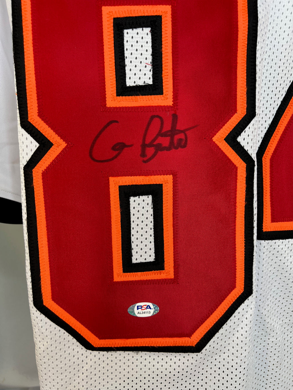 CAMERON BRATE SIGNED CUSTOM WHITE PRO STYLE AUTOGRAPHED JERSEY PSA COA