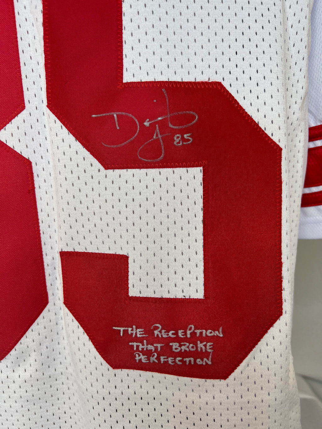 DAVID TYREE AUTOGRAPHED SIGNED INSCRIBED WHITE PRO STYLE JERSEY JSA COA