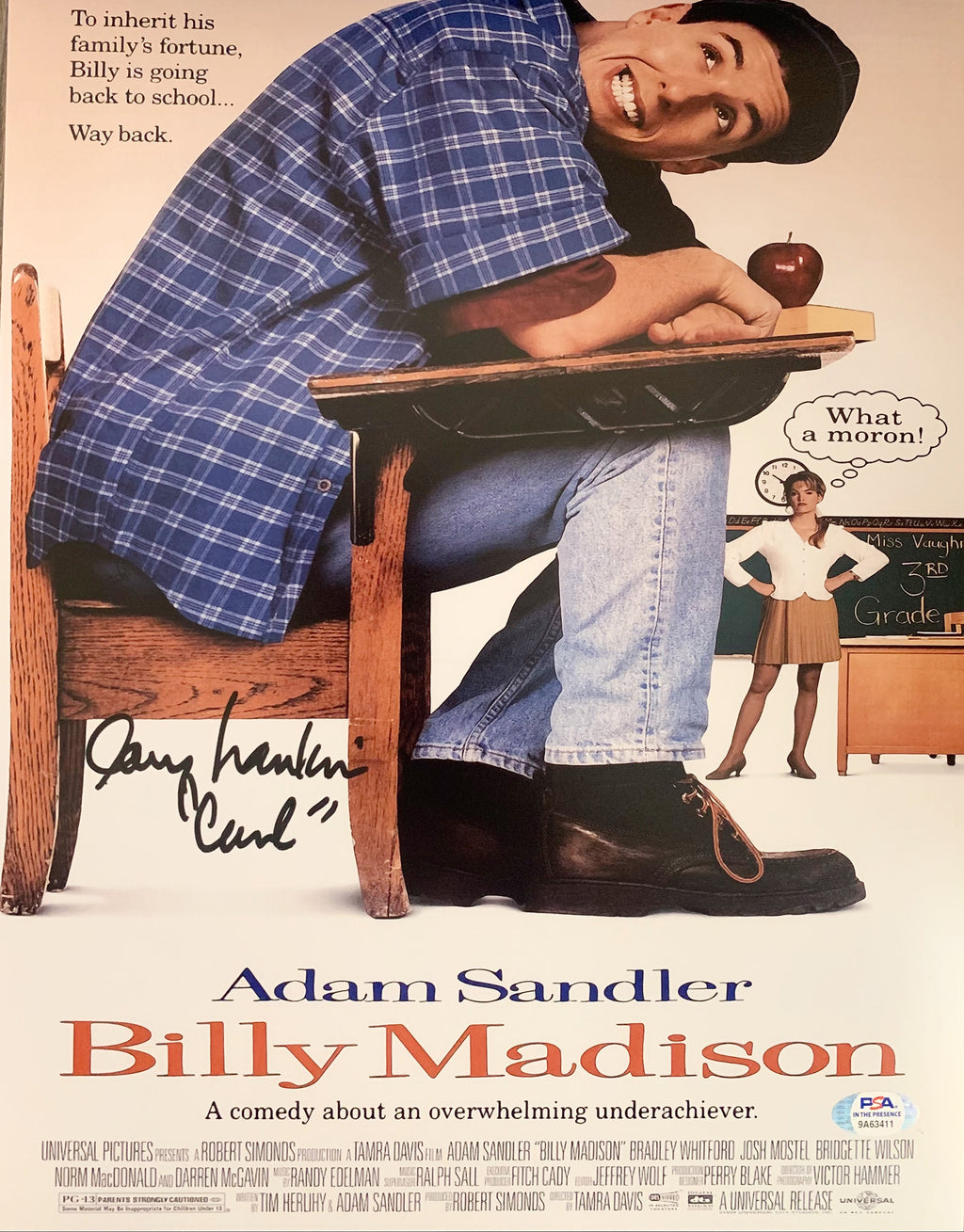 Larry Hankin autographed signed inscribed 11x14 Billy Madison photo PSA COA Carl - JAG Sports Marketing