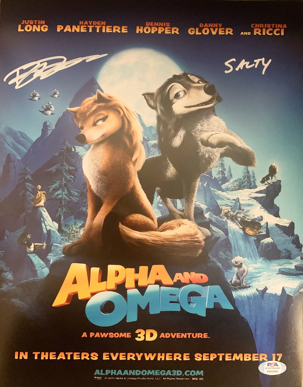 Brian Donovan autographed signed inscribed 11x14 photo Alpha and Omega PSA Salty - JAG Sports Marketing