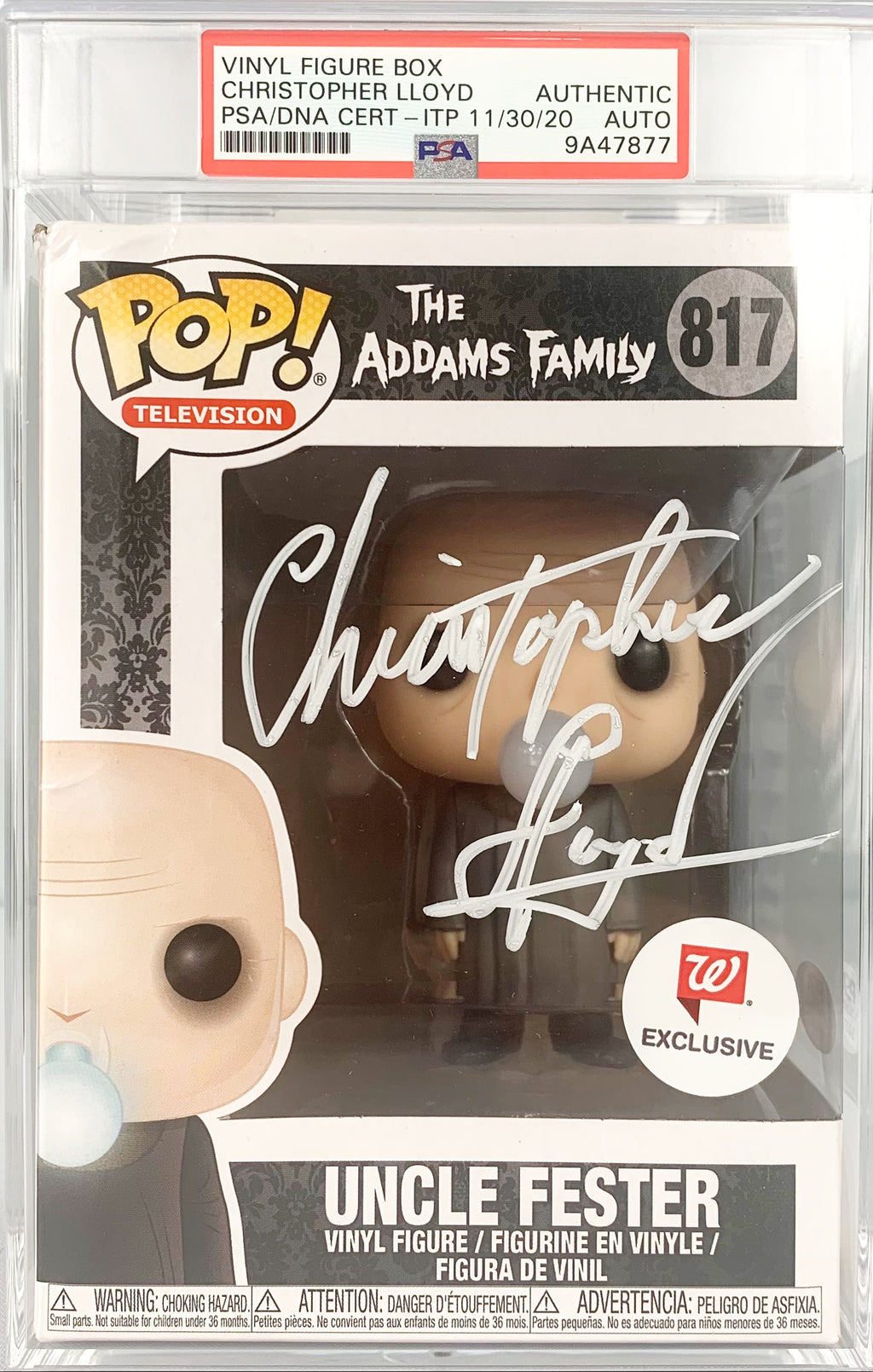 Christopher Lloyd autographed Funko Pop 817 The Addams Family PSA Encapsulated - JAG Sports Marketing