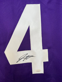 JAYDON MICKENS SIGNED CUSTOM PURPLE COLLEGE STYLE AUTOGRAPHED JERSEY JSA COA