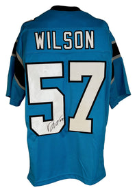 DAMIEN WILSON SIGNED CUSTOM BLUE PRO STYLE AUTOGRAPHED JERSEY JSA COA