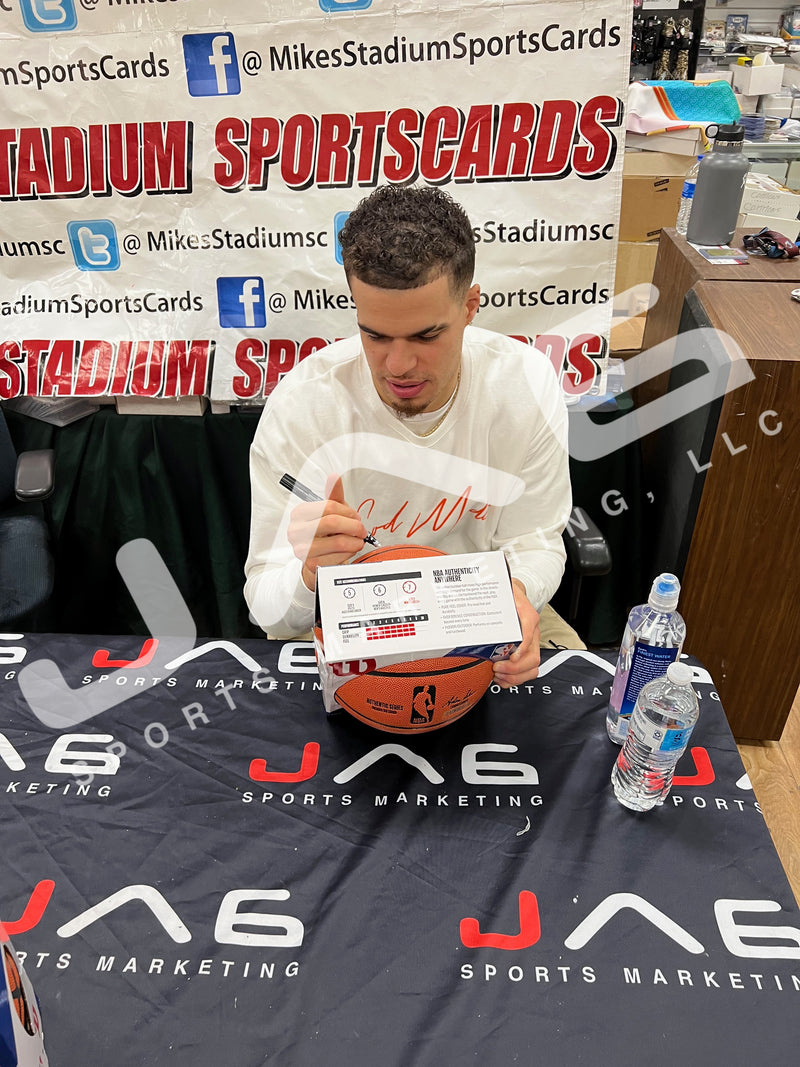 Bones Hyland and Michael Porter Jr. autographed dual signed basketball NBA Denver Nuggets JSA COA