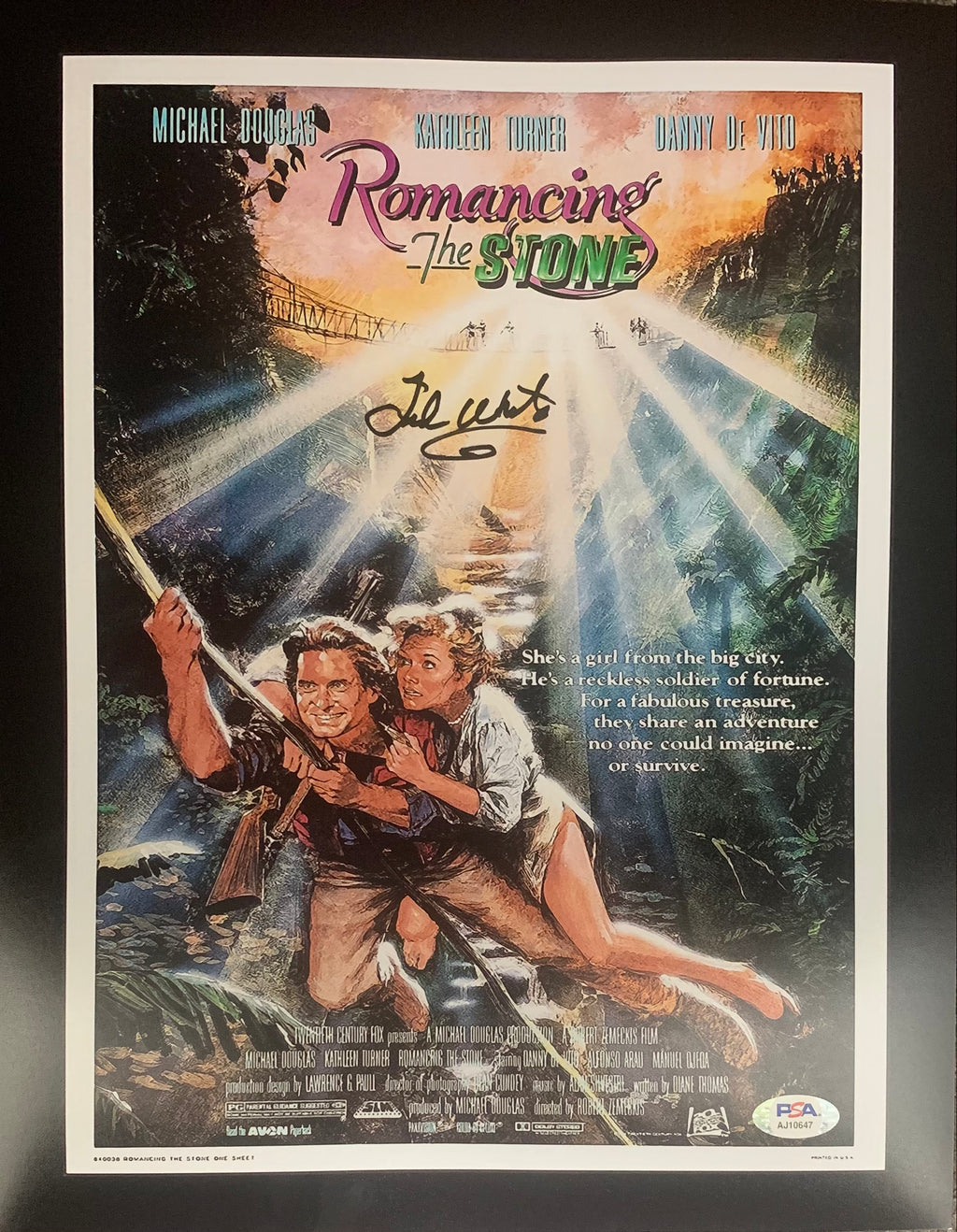 Ted White autographed signed 11x14 photo Romancing The Stone PSA COA Grogan - JAG Sports Marketing