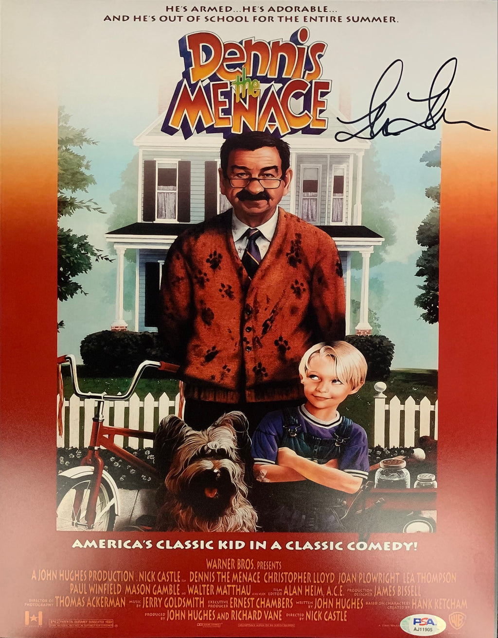 Lea Thompson autographed signed 11x14 Dennis The Menace PSA COA Alice Mitchell - JAG Sports Marketing